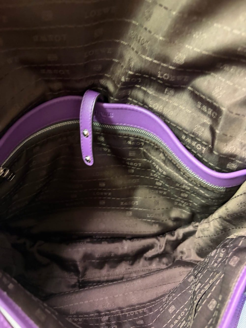 Loewe Violet Leather Crossbody Bag - Picture 3 of 4